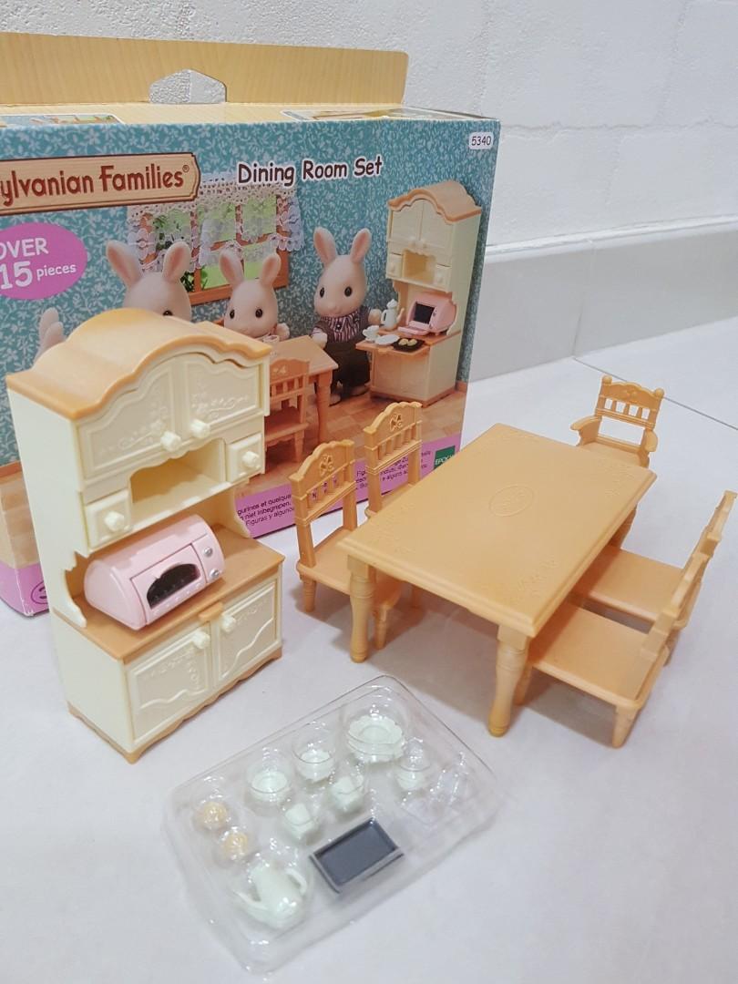 Sylvanian Families Dining Room Set, Babies & Kids, Baby Nursery & Kids