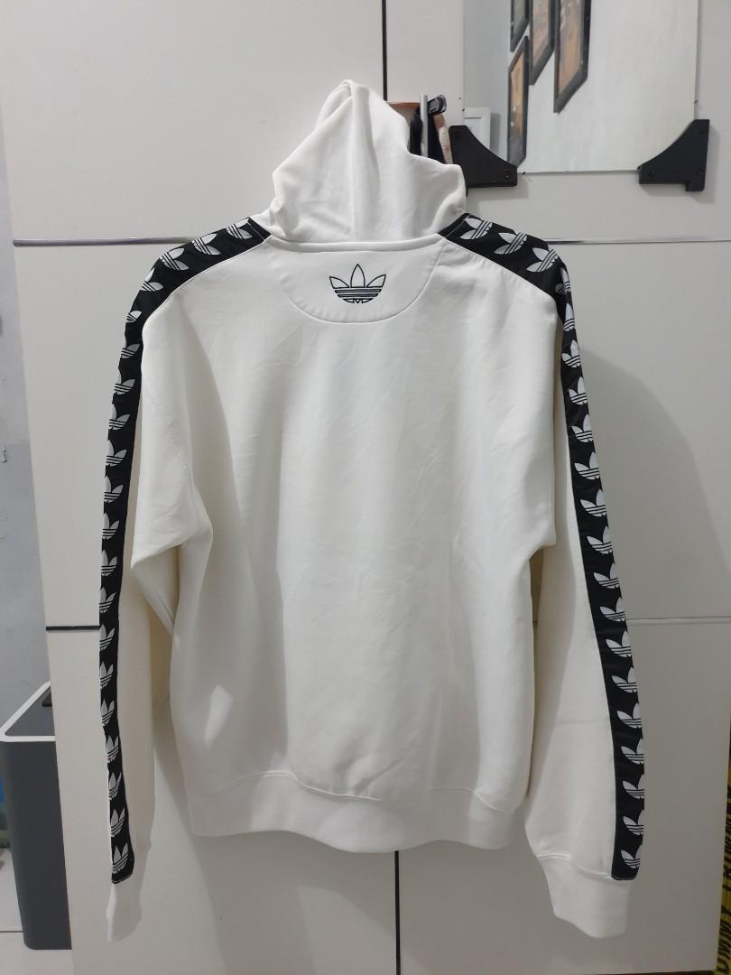 Adidas trefoil tape hoodie shop