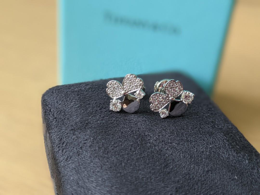 Tiffany deals cluster earrings