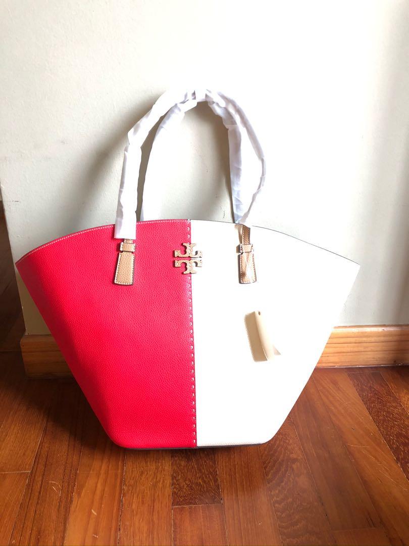 Tory Burch McGraw Shopper Tote (Never Used), Women's Fashion, Bags