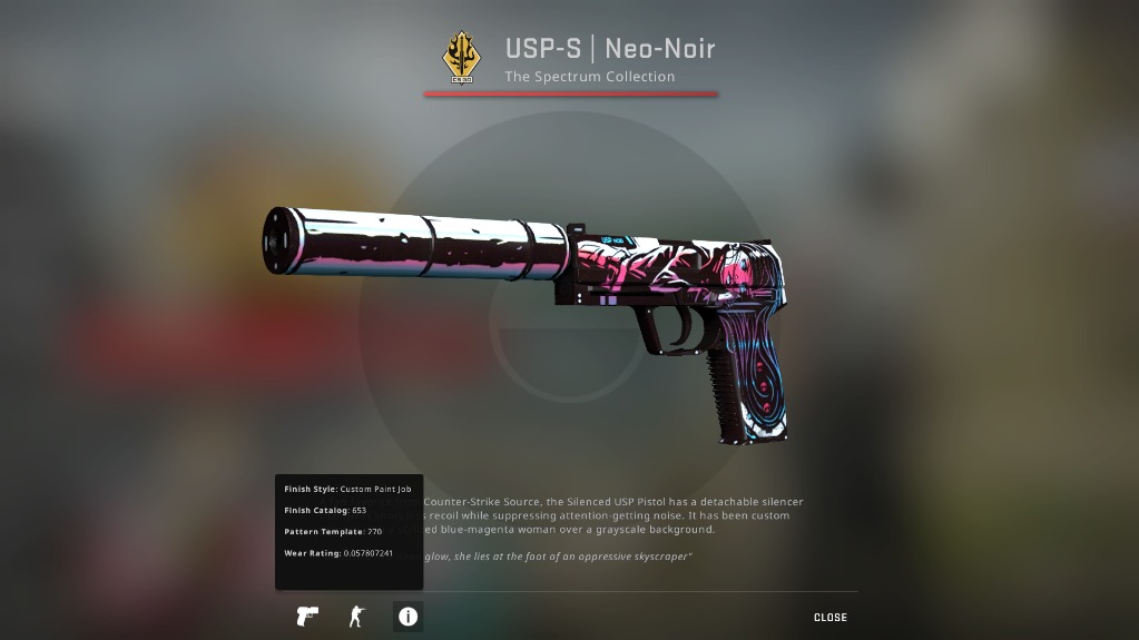 ufuldstændig ozon Maladroit USP-S NEO NOIR (FACTORY NEW) CSGO SKIN, Video Gaming, Gaming Accessories,  Game Gift Cards & Accounts on Carousell