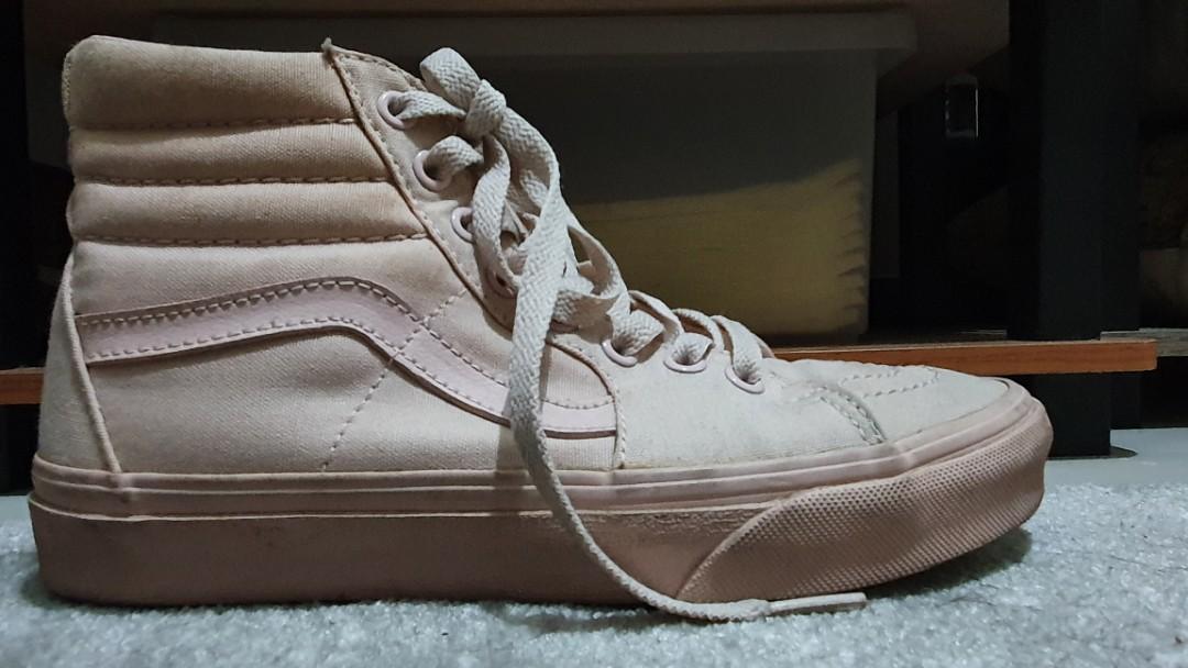 Vans High Top High Cut Sneakers Light Pink Limited Edition