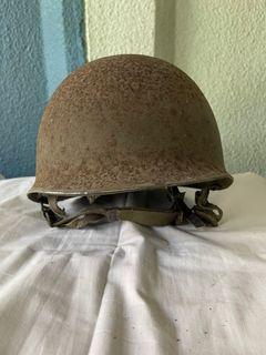 Vintage Steel Helmet Authentic Marked