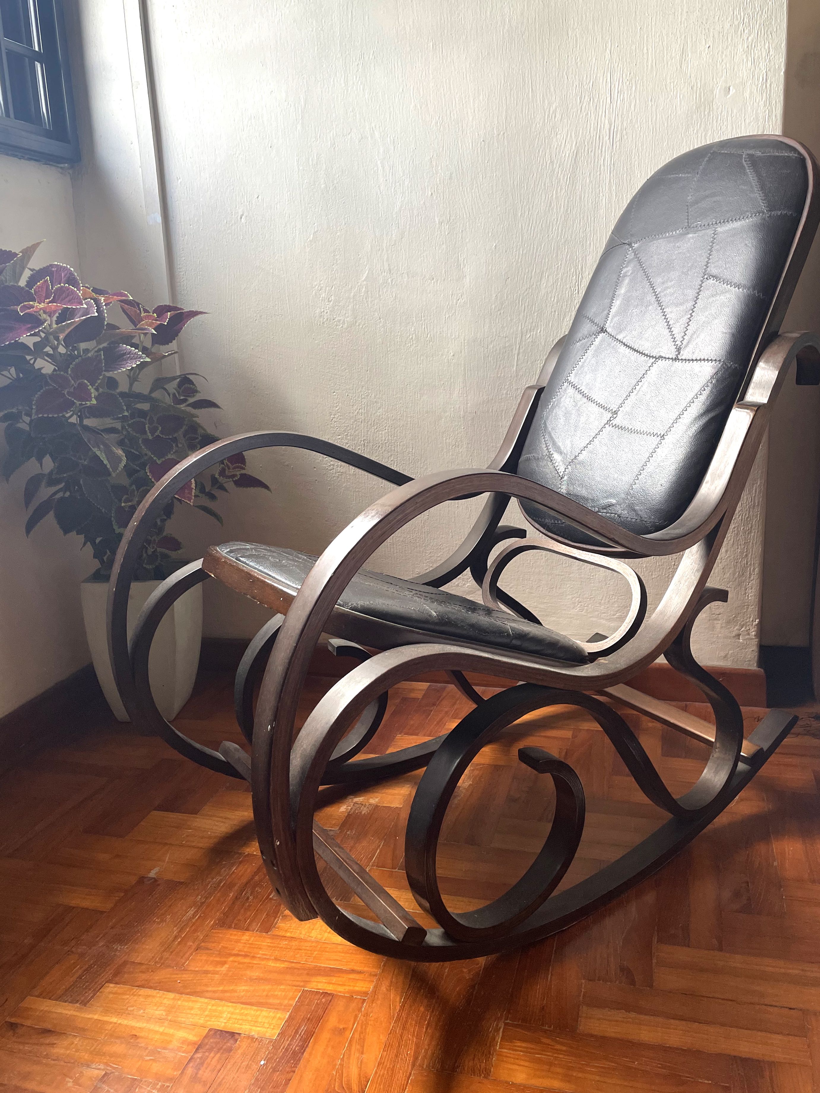 vintage thonet style rocking chair furniture home living furniture chairs on carousell