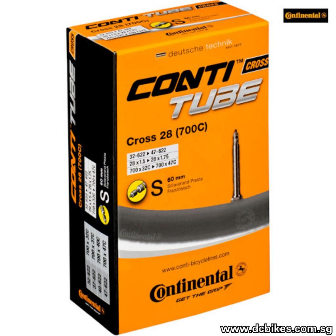 Continental 700c X 32c 47c Cross Road 60mm Presta Inner Tube