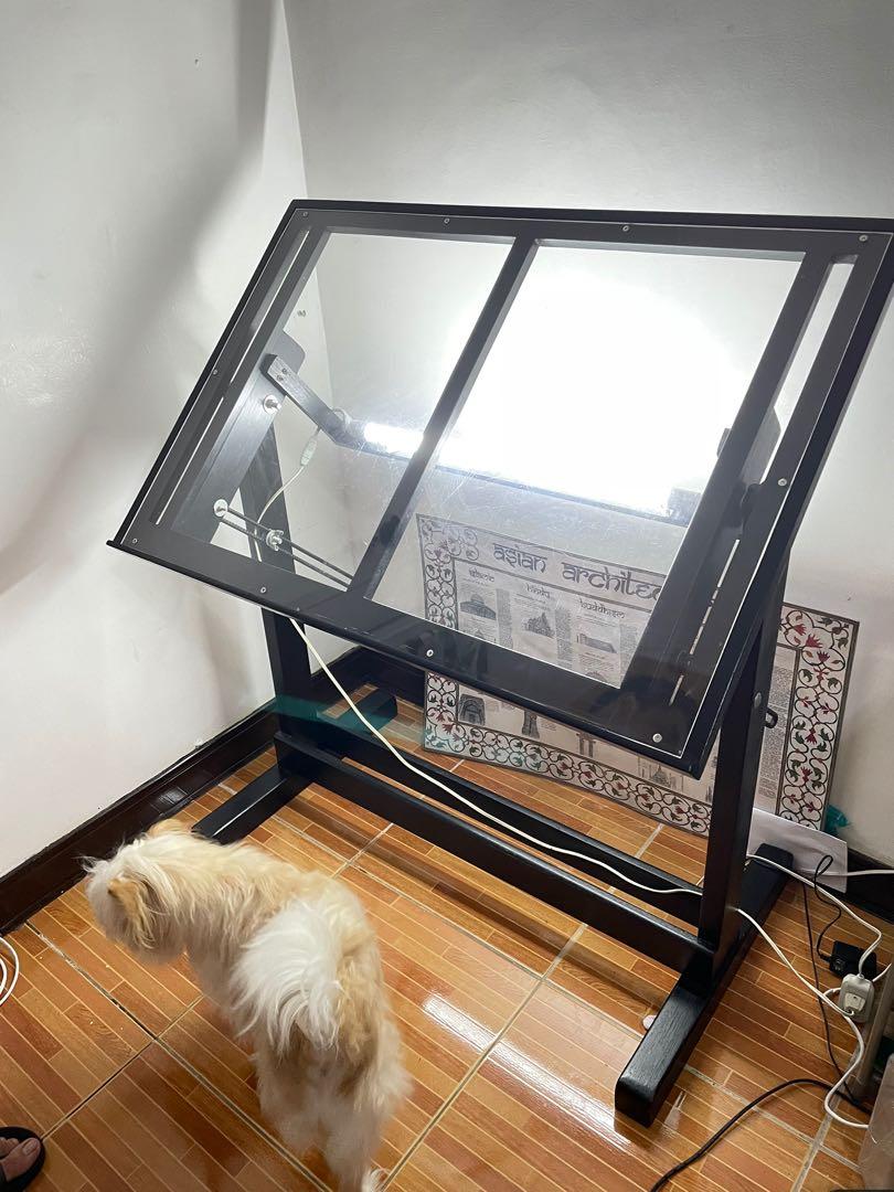 Drawing table with light sales