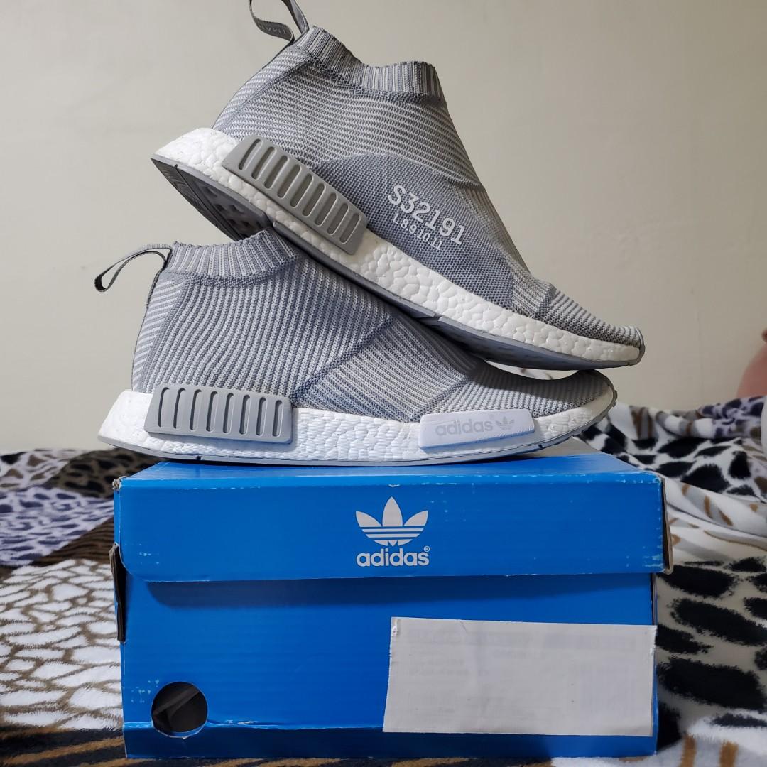 Adidas City Sock NMD Grey Men s Fashion Footwear Sneakers on Carousell