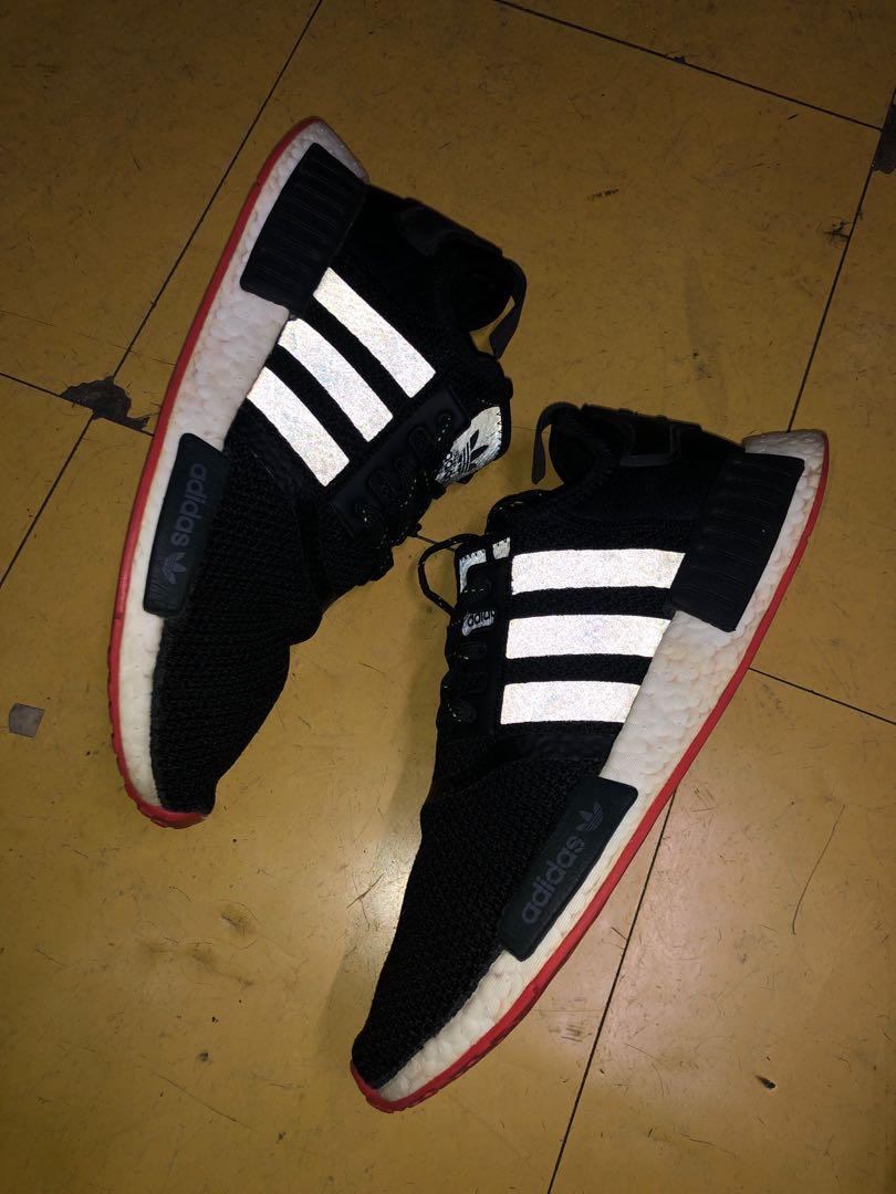 Nmd black on sale trace scarlet