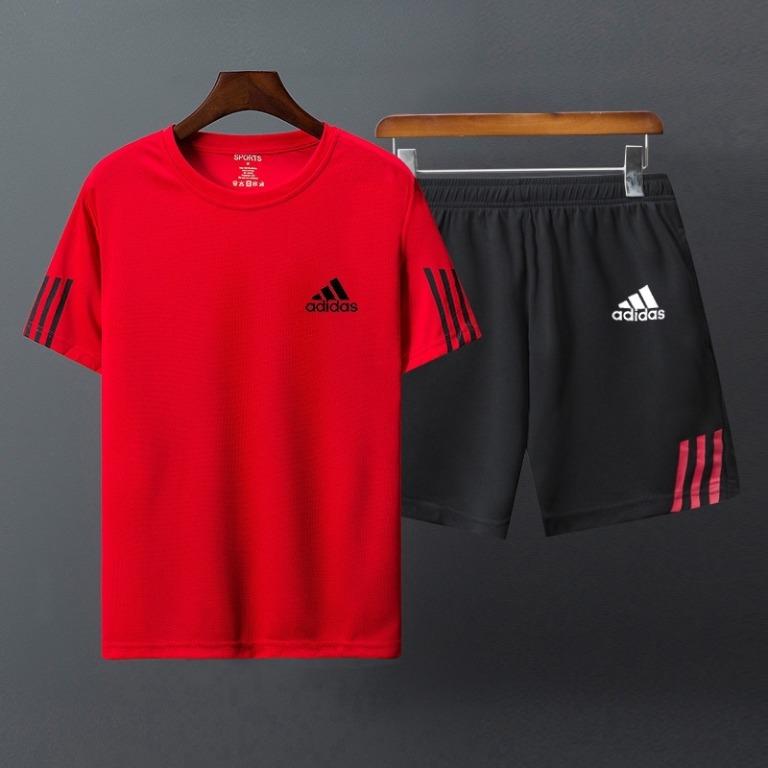 Adidas shorts and hot sale t shirts men's