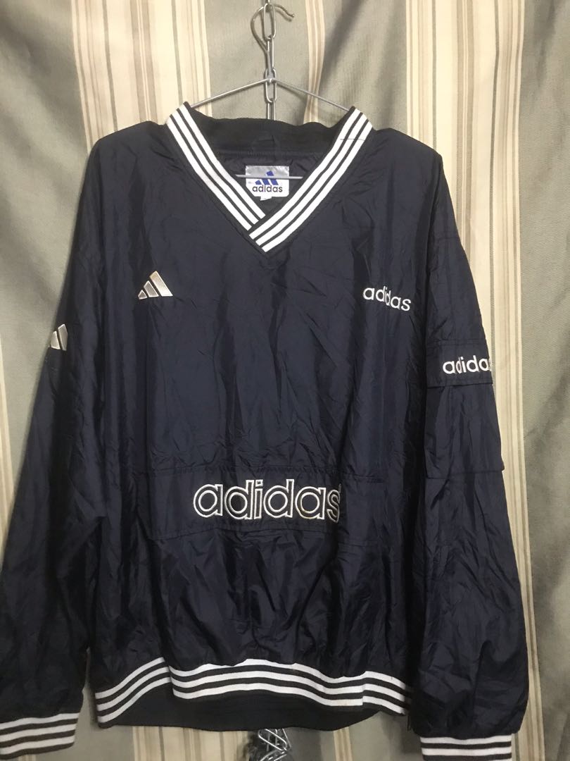 Vintage 80s-90'S Adidas windbreaker, men's size small polyamide black type Vintage Second Hand main image 1