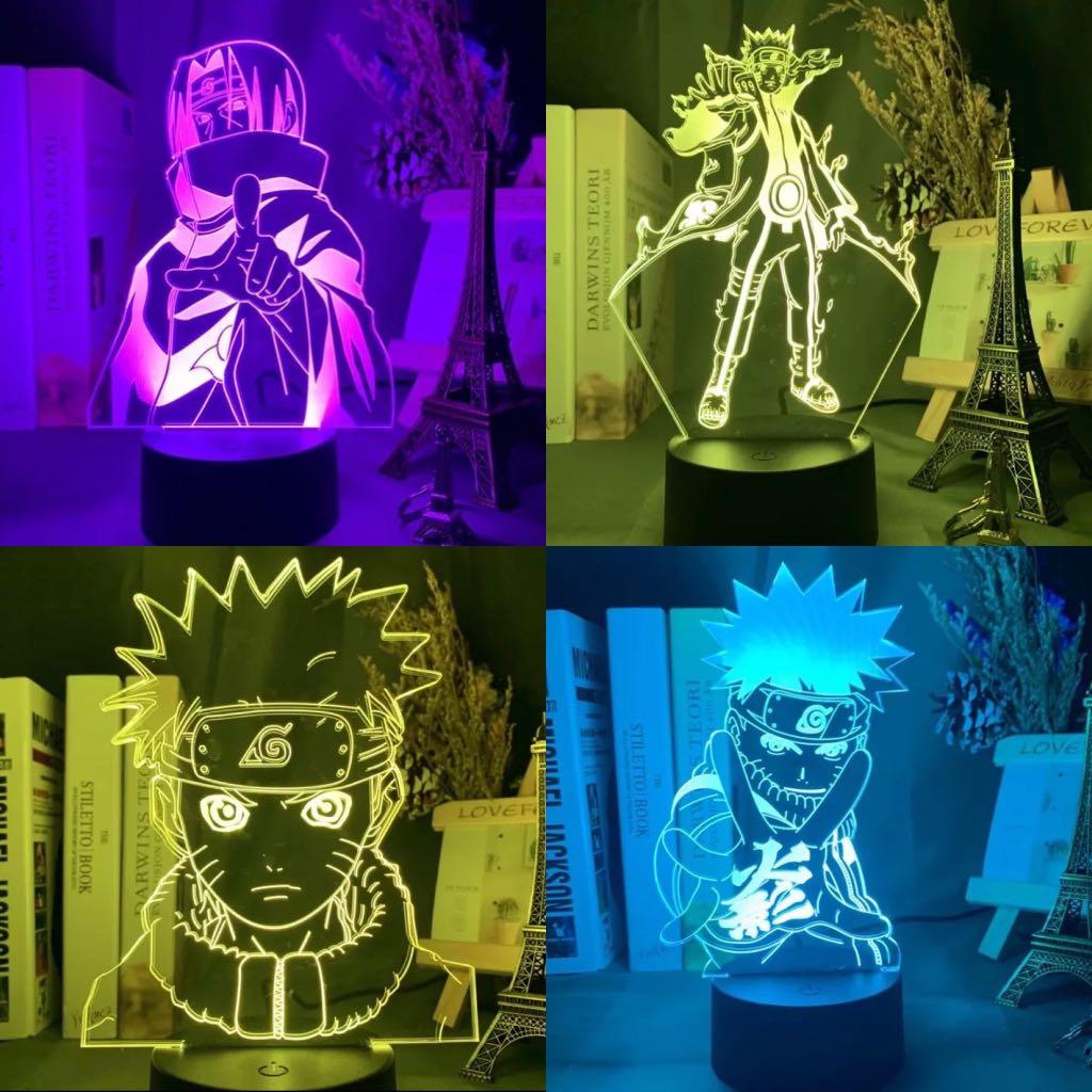 Creative 3d visualization store lamp naruto