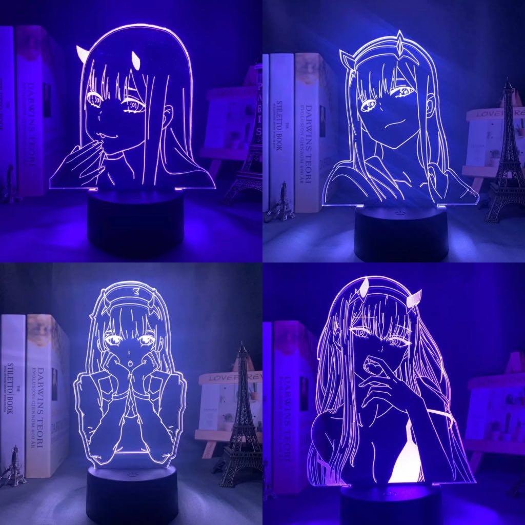 [PO]ANIME 3D LED Acrylic Lights (Darling in the franxx Zero Two ...