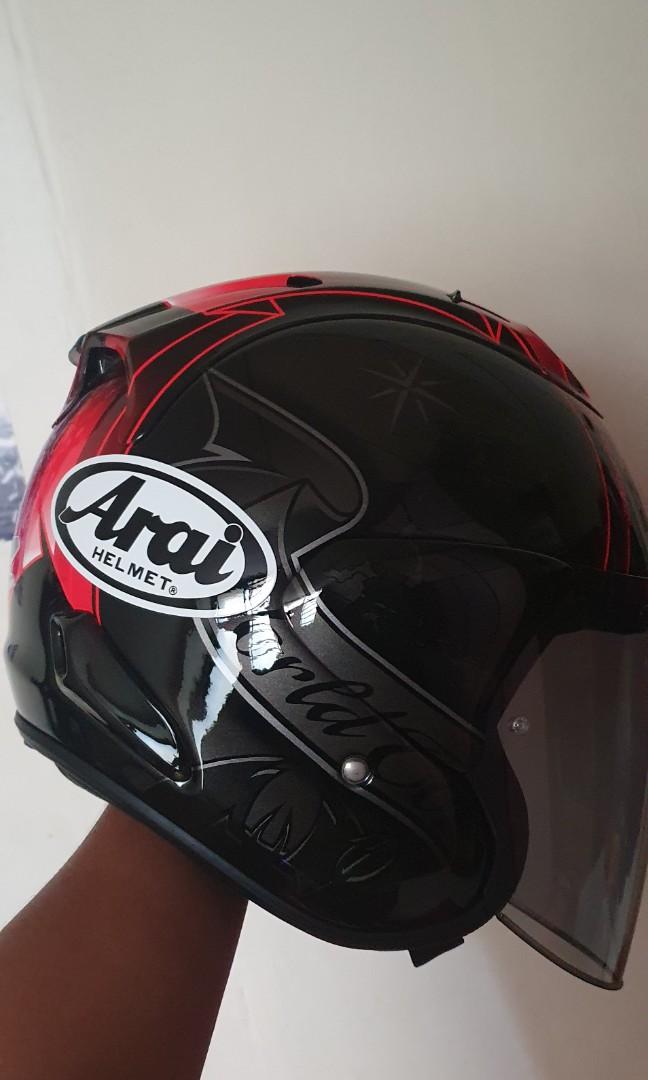 Arai Vz Ram Harada Tour Red Size M Motorcycles Motorcycle Apparel On Carousell