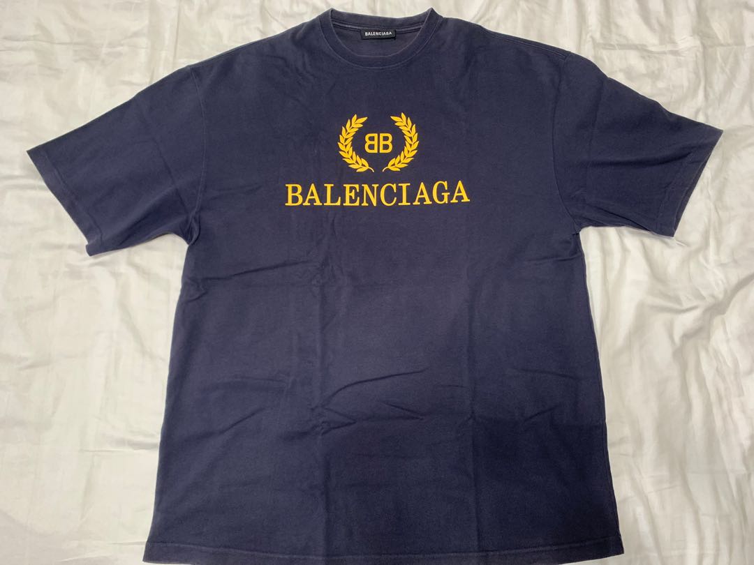 Balenciaga BB Logo T-Shirt, Men's 