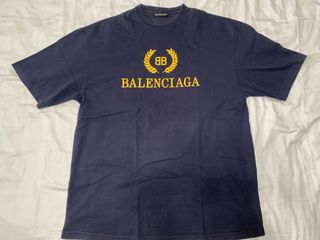 Balenciaga BB Logo T-Shirt, Men's Fashion, Tops & Sets, Tshirts ...