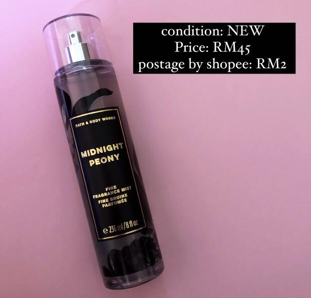 midnight peony body mist