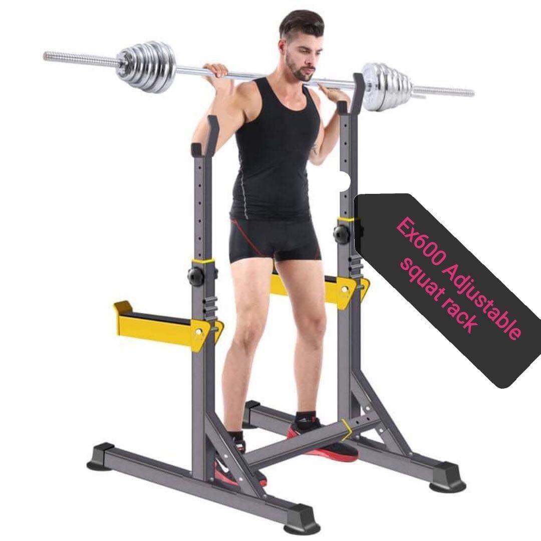 Bnew adjustable squat rack 3999 only no plates no bars Sports Equipment Exercise Fitness Weights Dumbbells on Carousell