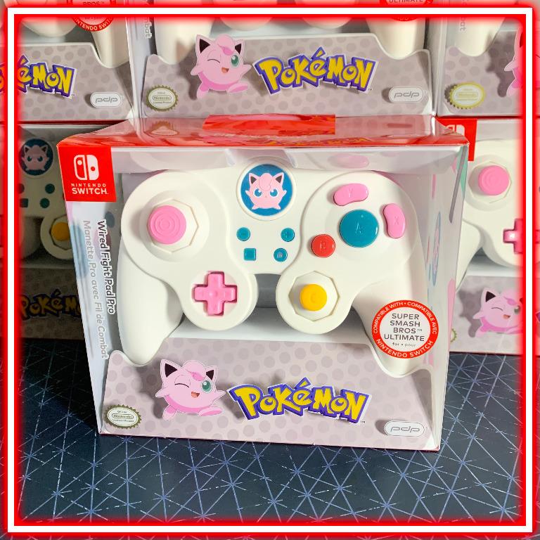 (Brand New) Nintendo Switch Pro Controller PDP Wired Fight Pad Pokemon Jigglypuff Edition