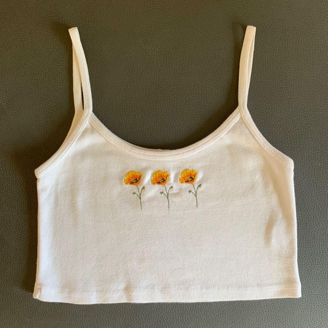 brandy melville hearts amara tank, Women's Fashion, Tops, Other Tops on  Carousell