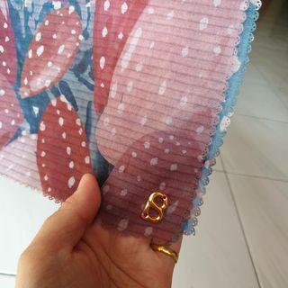 Buttonscarves opuntia red