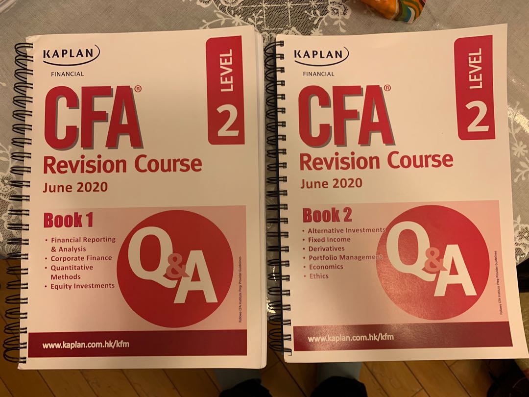 CFA Level 2 Kaplan question banks 2020, 興趣及遊戲, 書本 & 文具, 教科書 Carousell