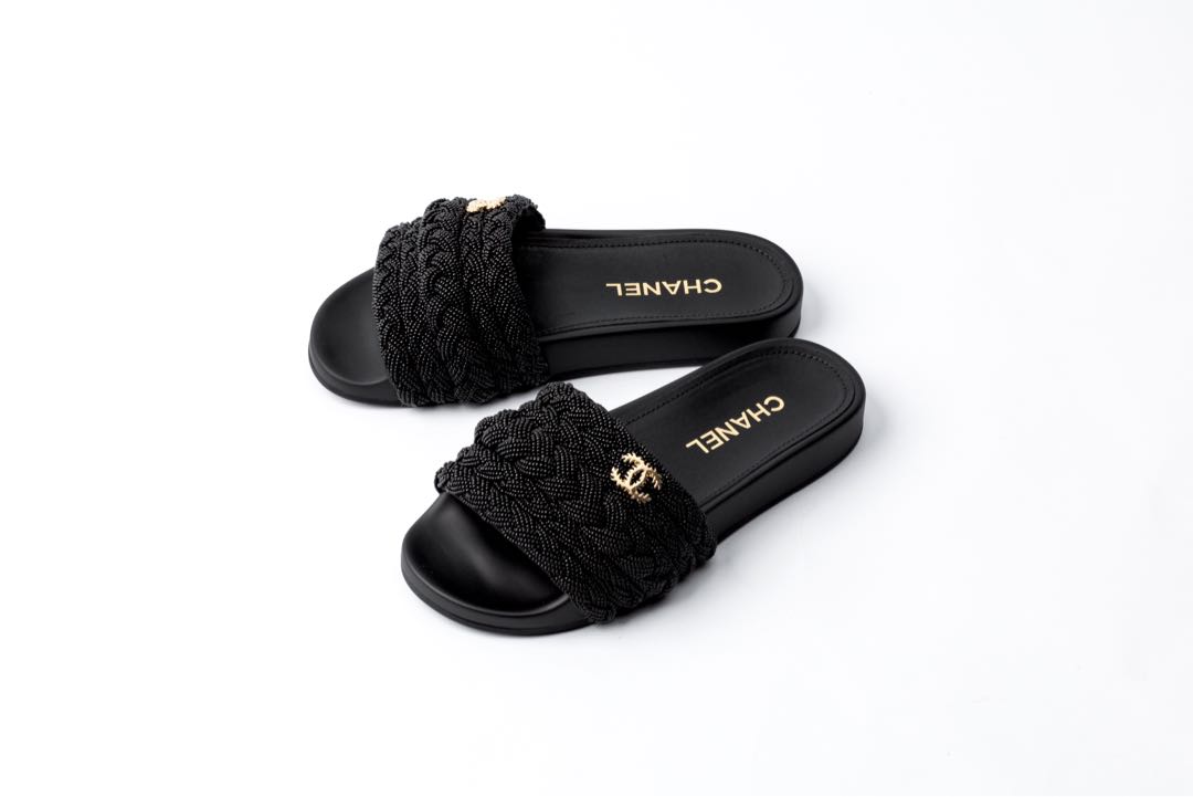 Chanel sales beaded sandals