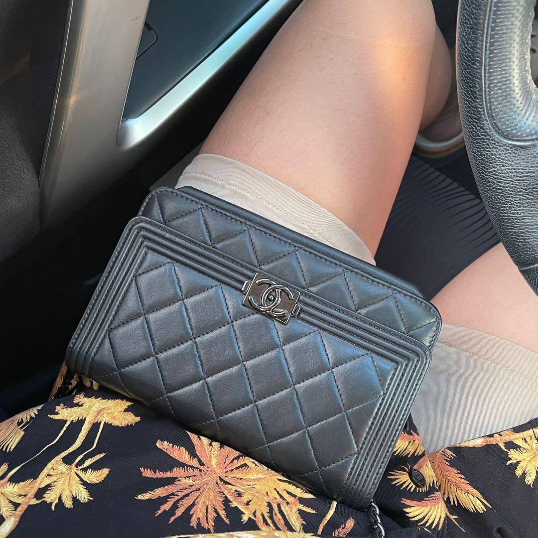 Chanel Le Boy Wallet on Chain WOC, Luxury, Bags & Wallets on Carousell