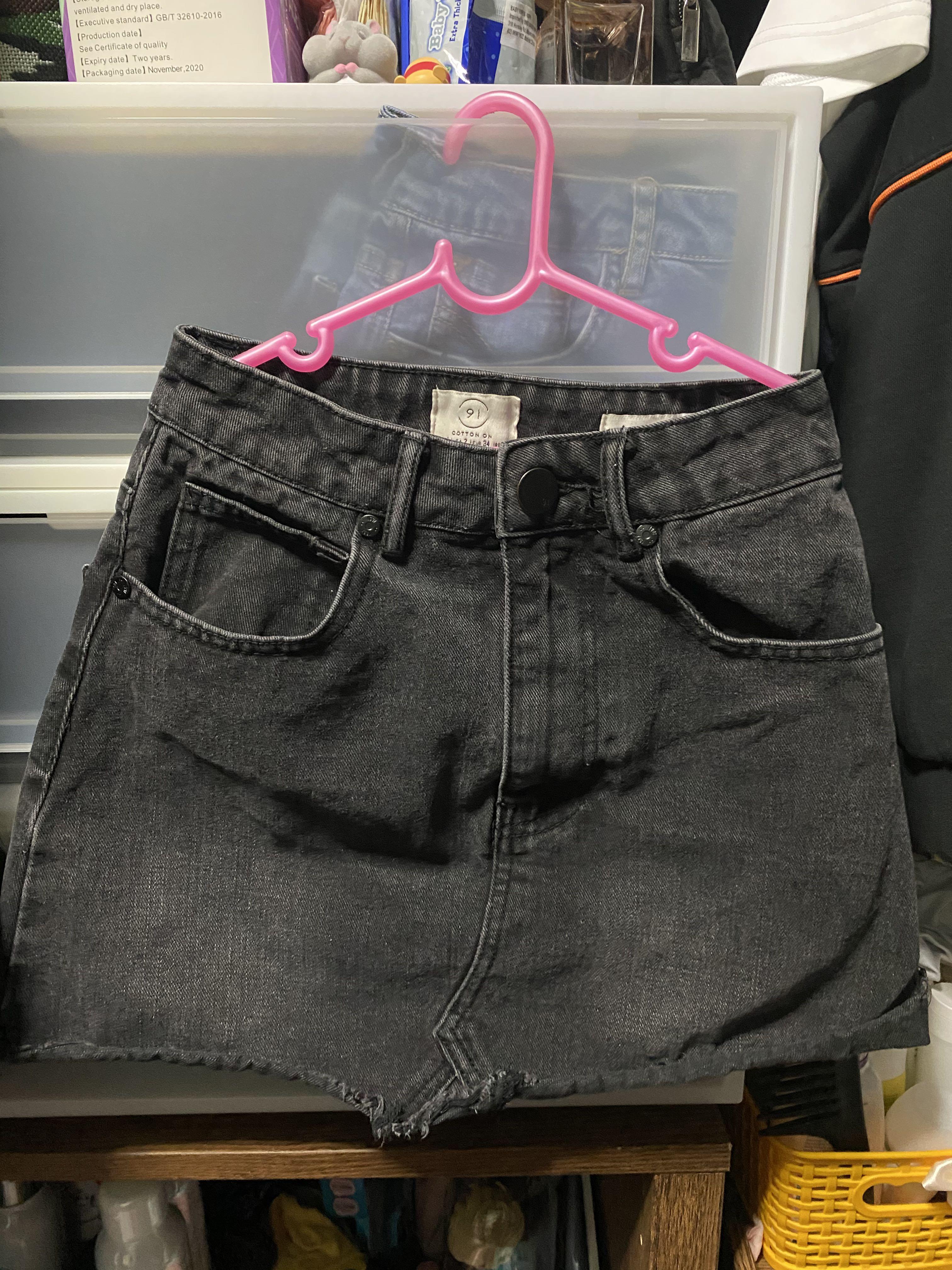 A line mini skirt cotton best sale on