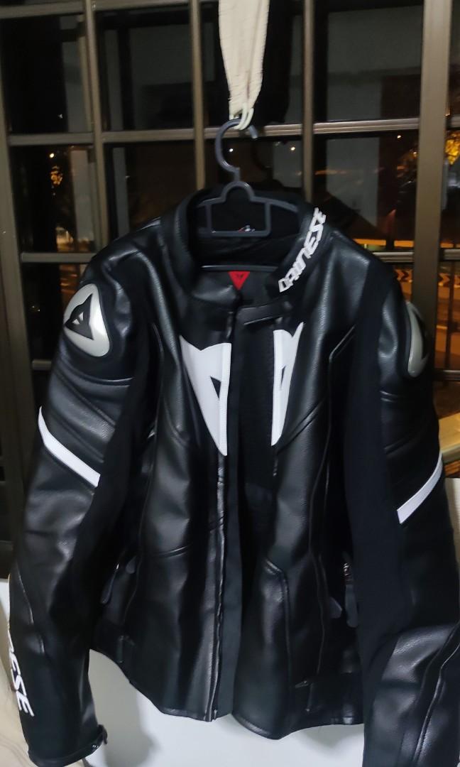 Dainese black cheap leather jacket