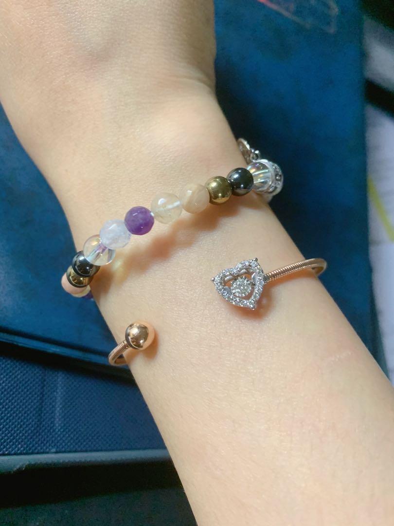 Dancing diamond top bracelet