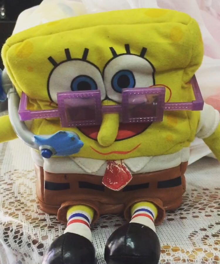 Talking online spongebob plush