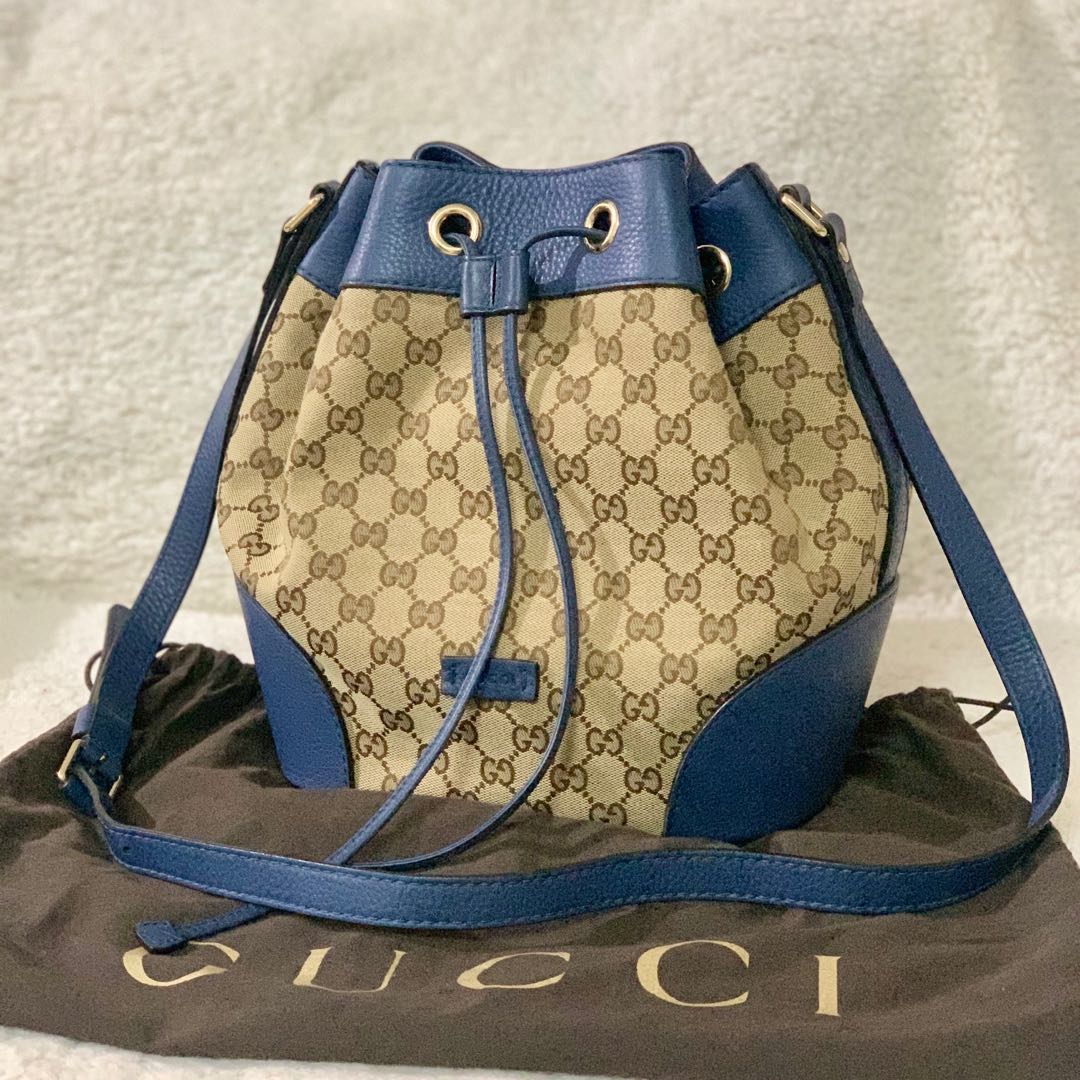 Gucci Canvas Bucket Bag Luxury Bags Wallets on Carousell