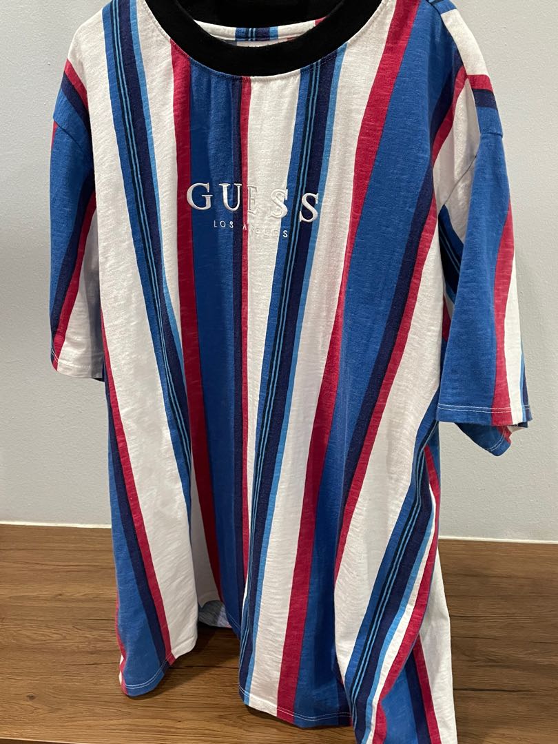 Guess oversized deals striped tee