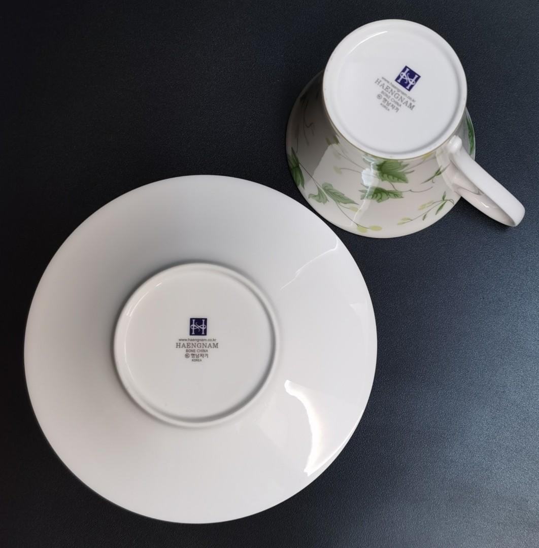 Haengnam Made in Korea High Quality Bone China Cup And Saucer, Health