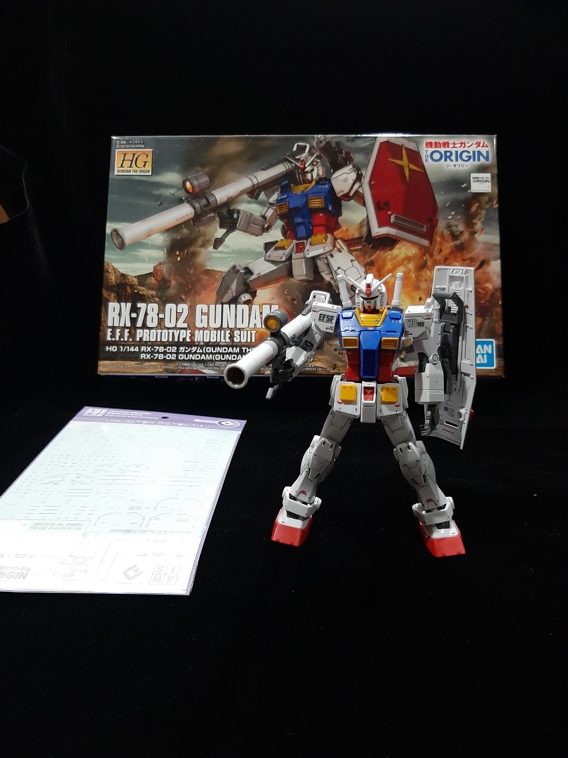 Hg Rx 78 02 Gundam The Origin Free Postage Hobbies Toys Collectibles Memorabilia Fan Merchandise On Carousell