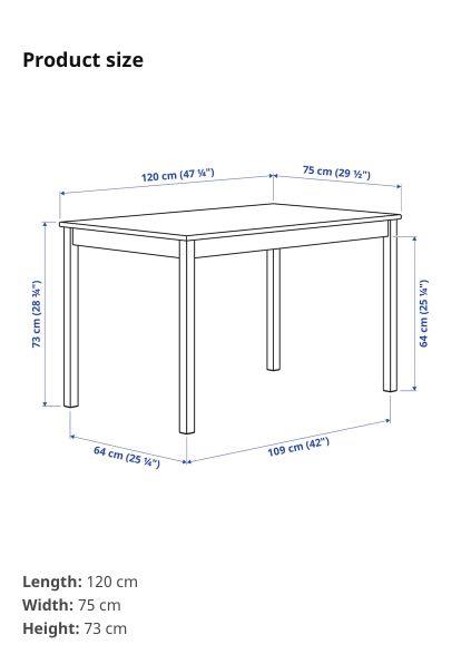 Ikea - Dining table, Furniture & Home Living, Furniture, Tables & Sets ...