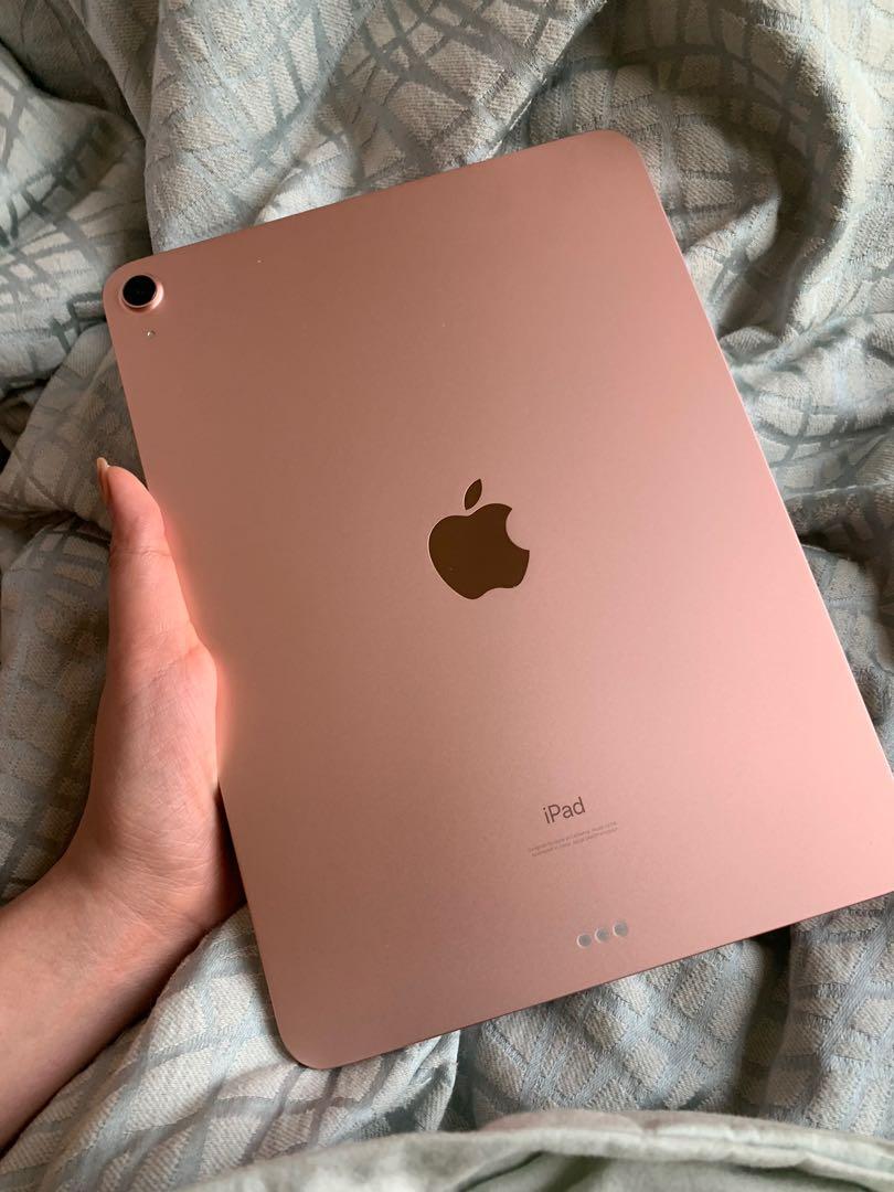Ipad air 4th gen rose gold 64gb 1 month n 5days old, Mobile Phones