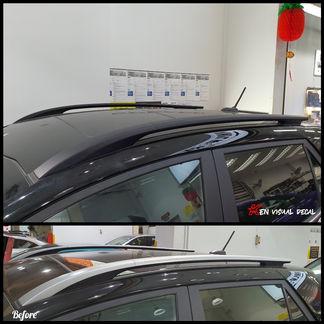 Kia Stonic Roof rack wrap matt black, Car Accessories, Car