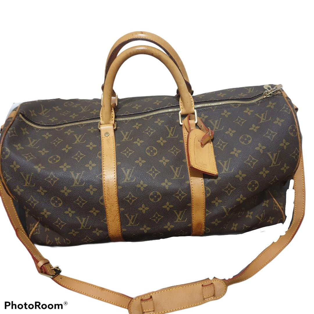 LV KEEPALL BANDOULIÈRE 50 PRISM, Luxury, Bags & Wallets on Carousell