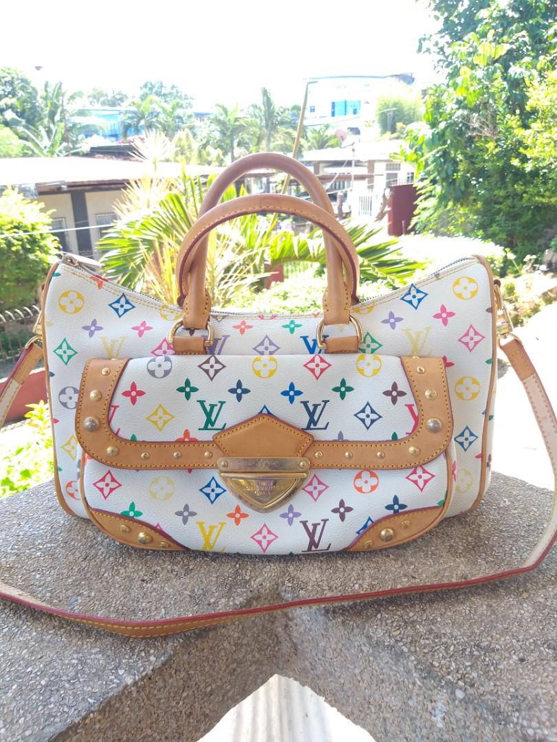 Louis Vuitton, Bags, Authentic Louis Vuitton White Multicolor Rita