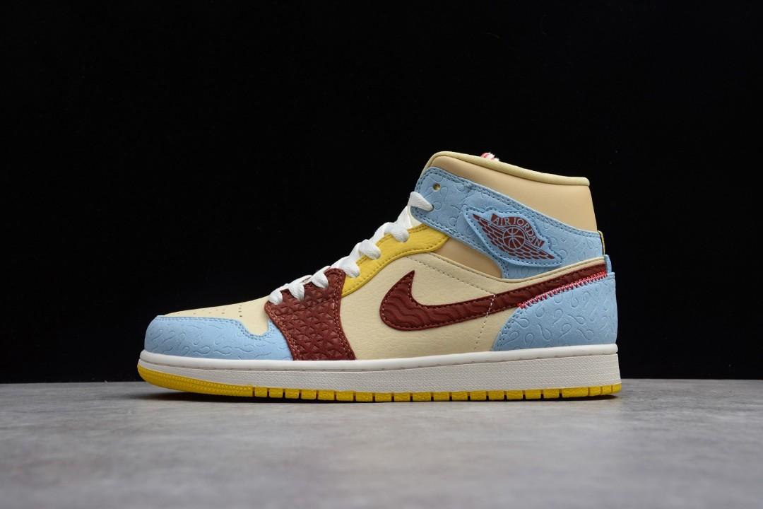 Maison Château Rouge x Air Jordan Mid, Men's Fashion, Footwear