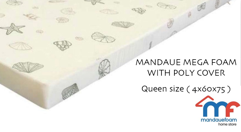 Mandaue Foam Mega Foam Mattress 4 inches QUEEN Furniture Home