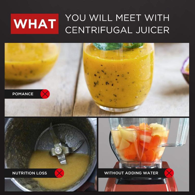 Masticating Juicer, CalmDo Portable Slow Juicer Machine, PJ801 Juicer