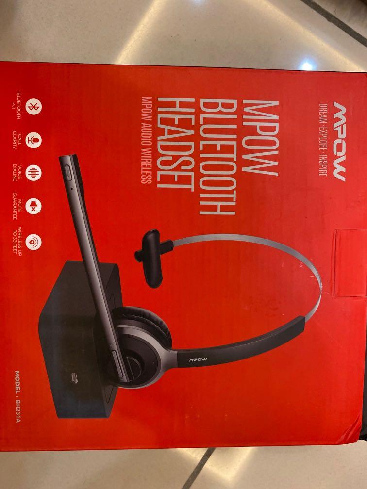 Mpow M5 Pro Bluetooth Headset with Microphone Wireless Headphones