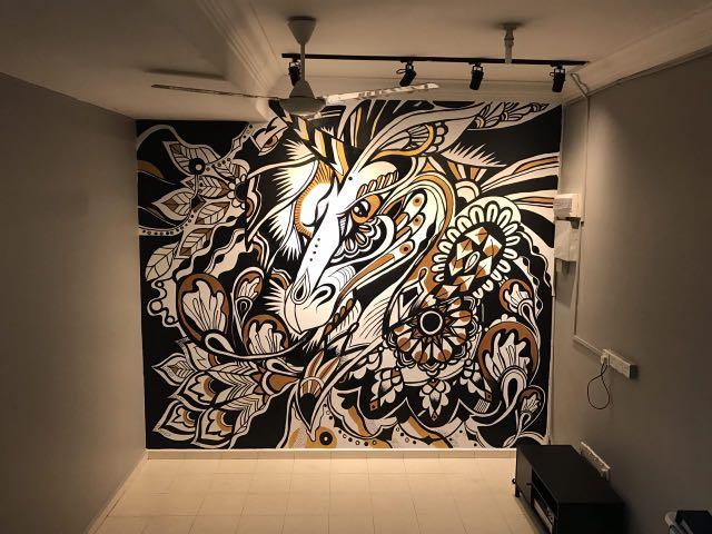 Mural Art Hand Painting Design Craft Handmade Craft On Carousell