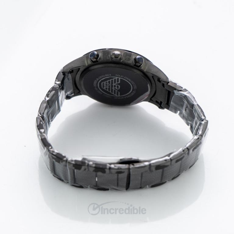 NEW Emporio Armani Renato Chronograph Navy Blue Dial Men s Watch