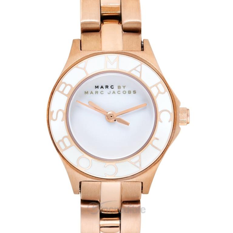 NEW Marc By Marc Jacobs Small Blade Silver Womens Rose Gold