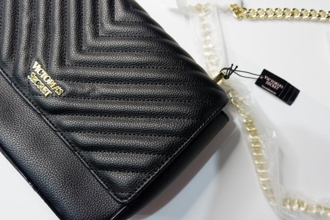 VictoriasSecret Pebbled V-Quilt Small Bond Street Shoulder Bag -  11161862-020O