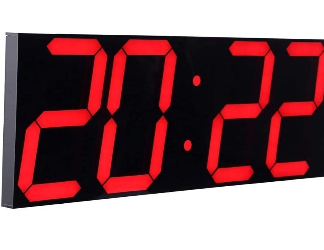 PREMIUM CHKOSDA Digital LED Wall Clock, Oversize Wall Clock with 6