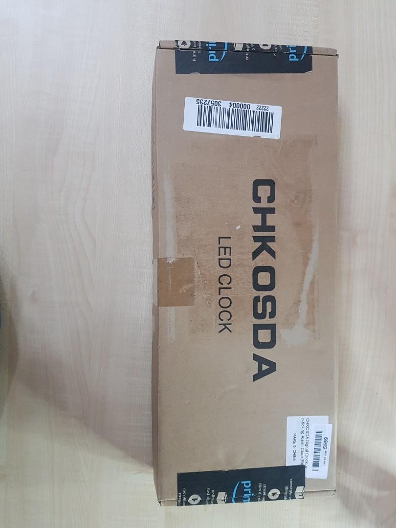 PREMIUM CHKOSDA Digital LED Wall Clock, Oversize Wall Clock with 6